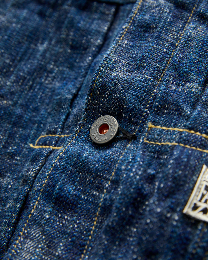 "Green Indigo Skein Dye" 15oz Kasezome WWII Type-1 Selvedge Denim Jacket