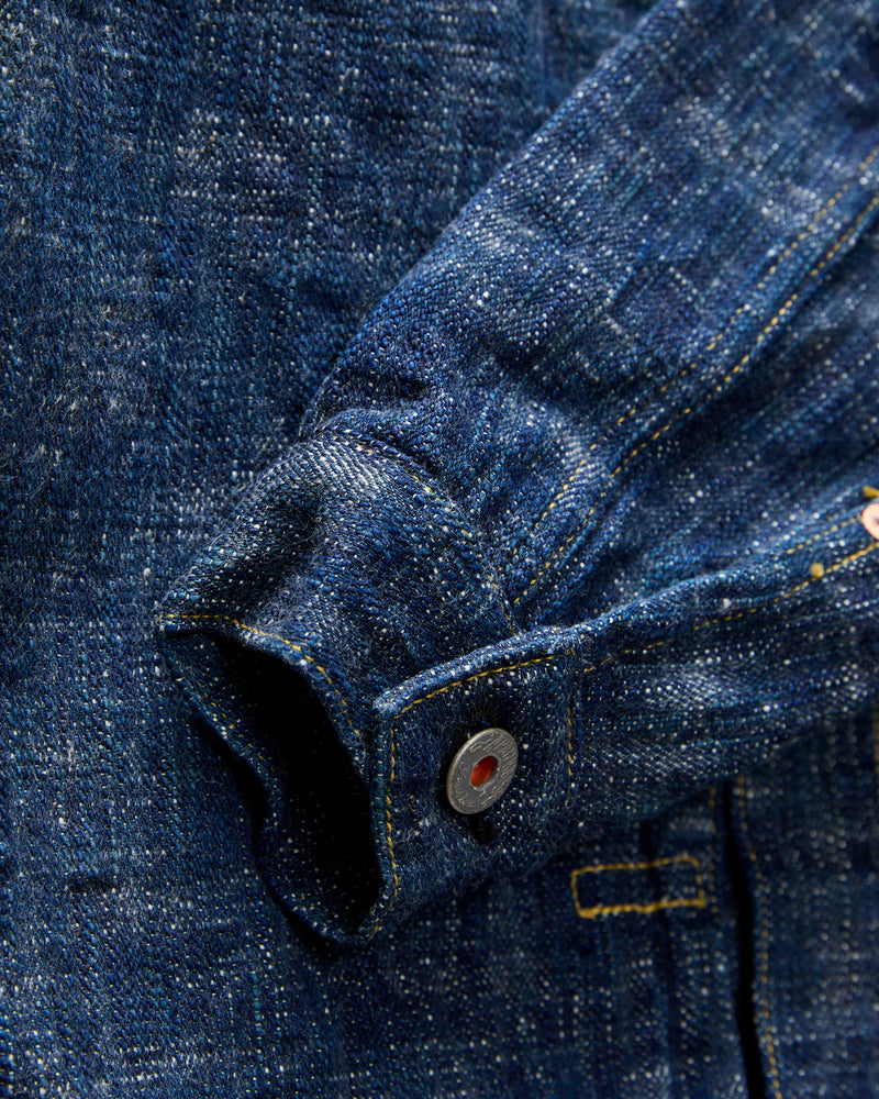 "Green Indigo Skein Dye" 15oz Kasezome WWII Type-1 Selvedge Denim Jacket