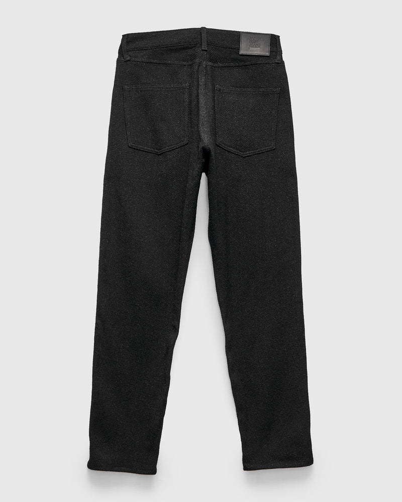 11oz Sashiko Wide Tapered 5P Pants in Black