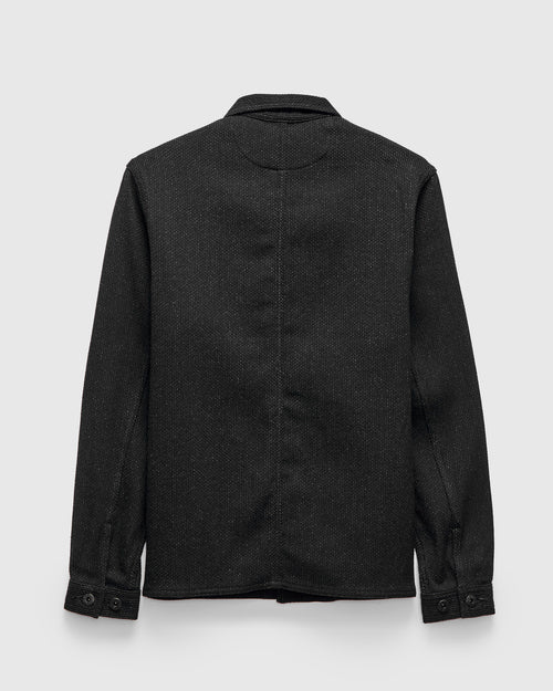 11oz Sashiko Coverall Jacket in Black
