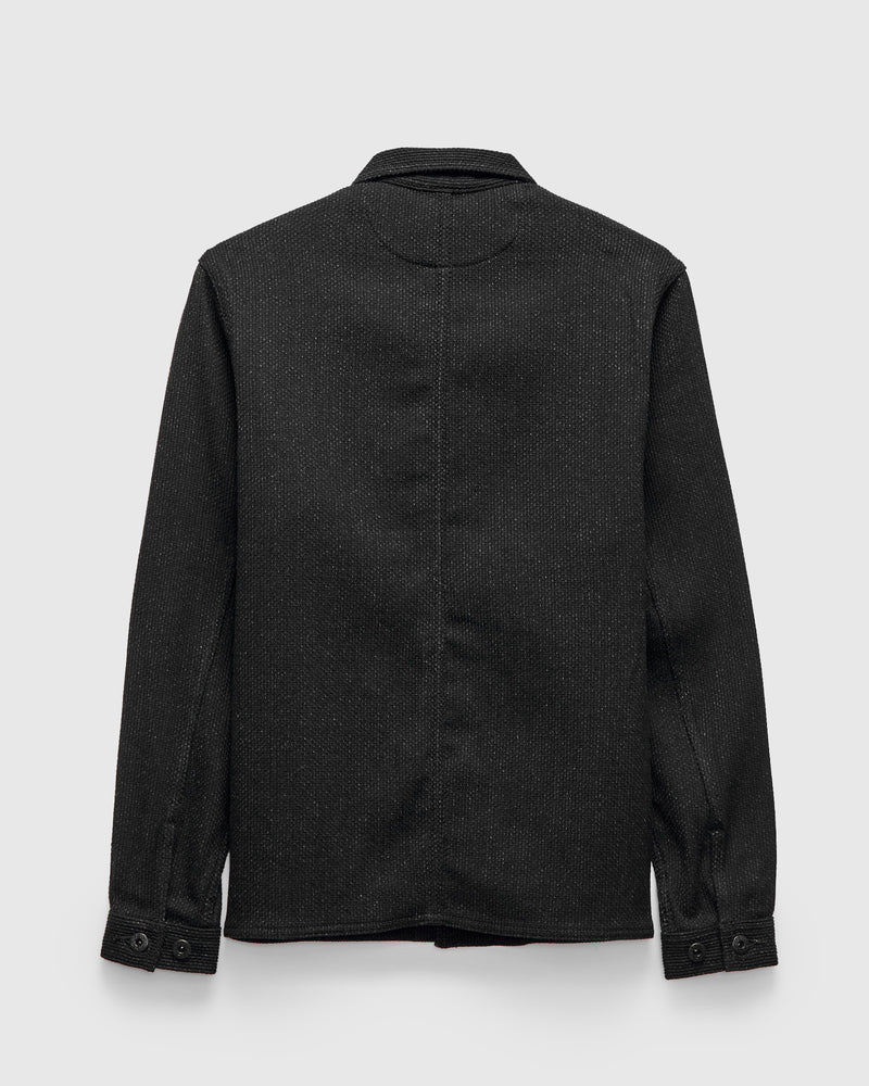 11oz Sashiko Coverall Jacket in Black