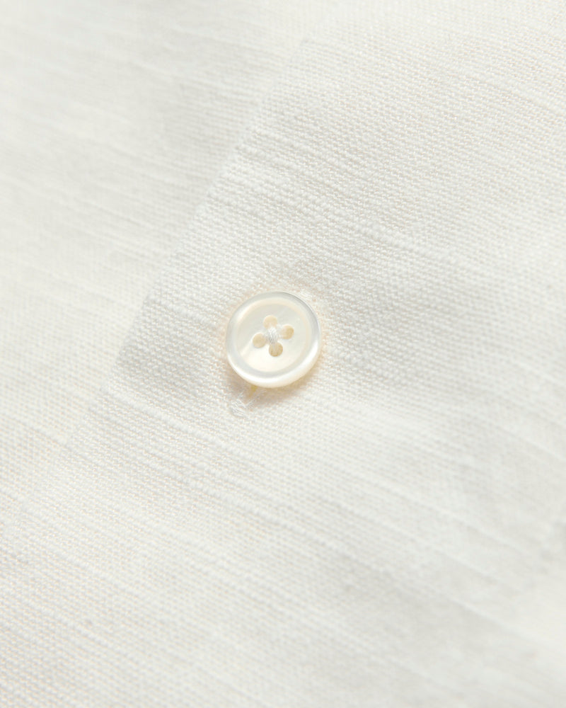 Embroidery Nature Ramie Shirt in Ecru