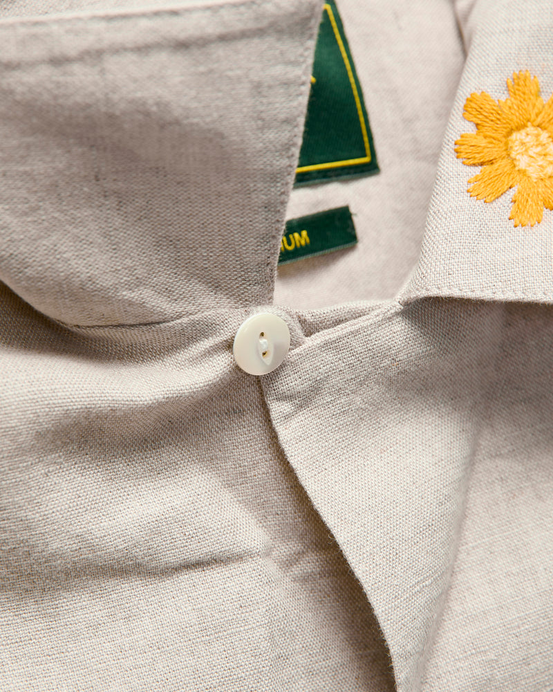 Spring Embroidery Shirt in Ecru