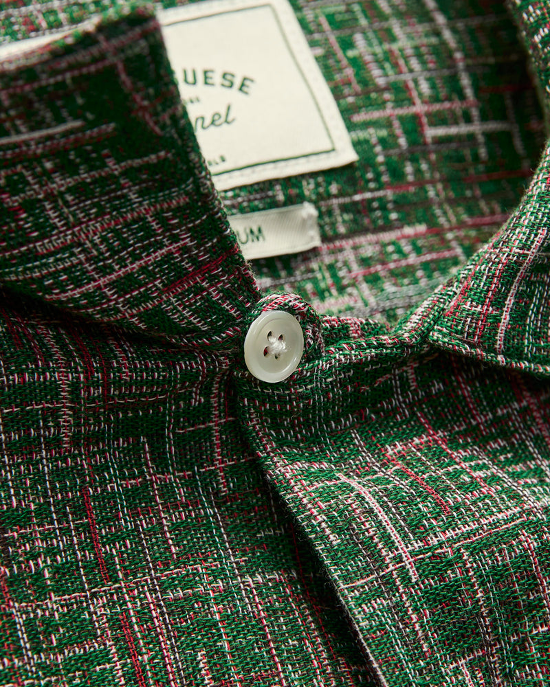 Summer Boucle Shirt in Green
