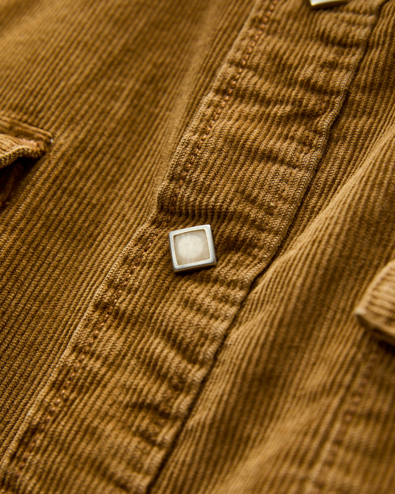 Buffalo Western Corduroy Workshirt in Faded Tan