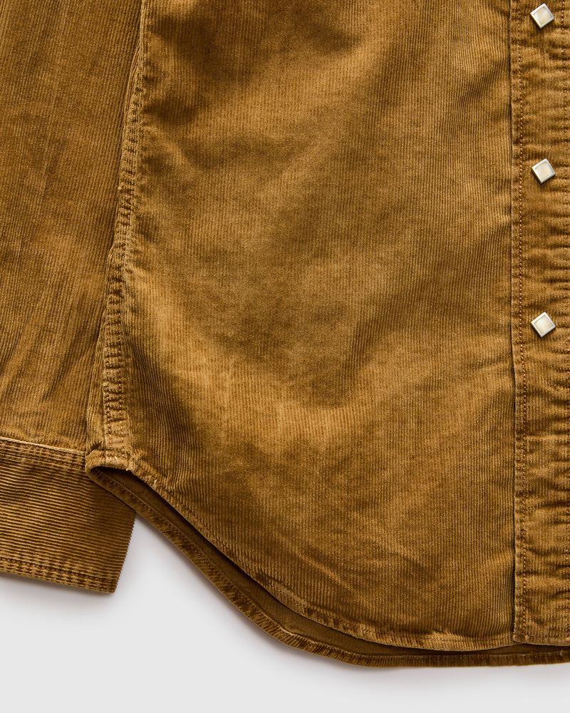 Buffalo Western Corduroy Workshirt in Faded Tan