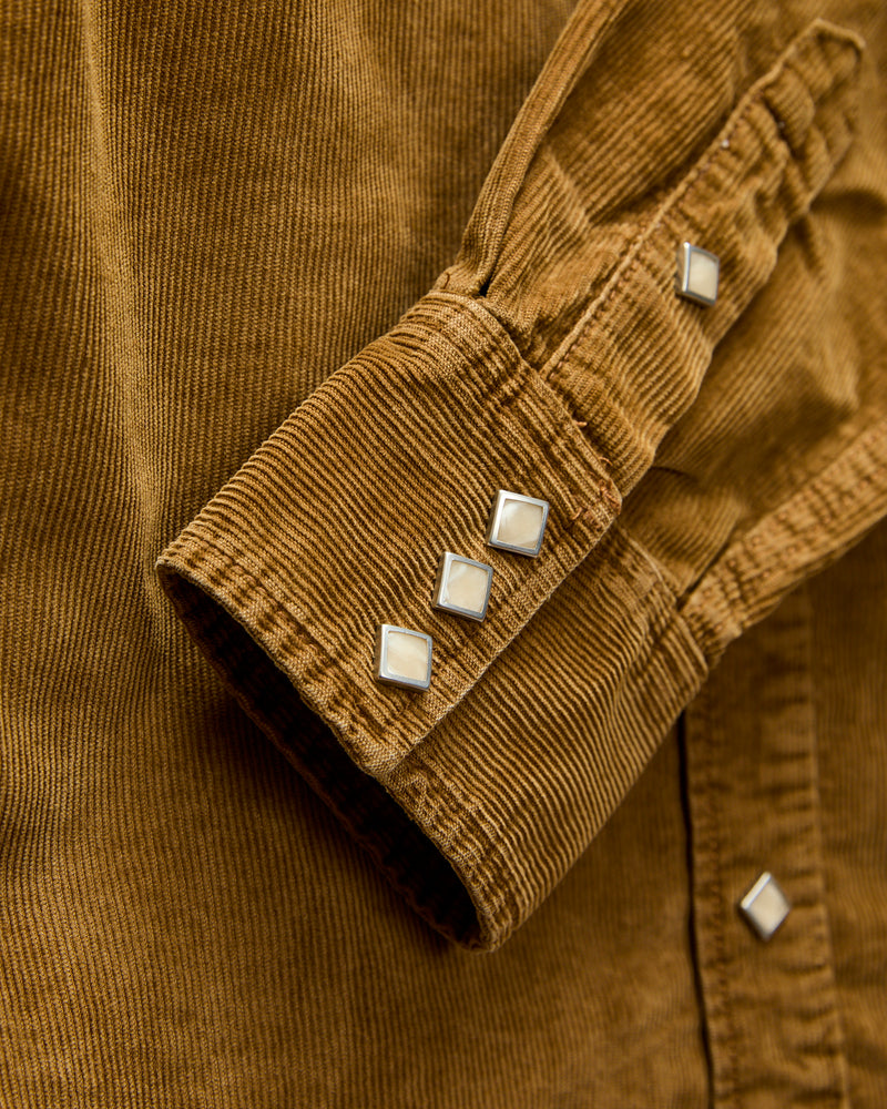 Buffalo Western Corduroy Workshirt in Faded Tan