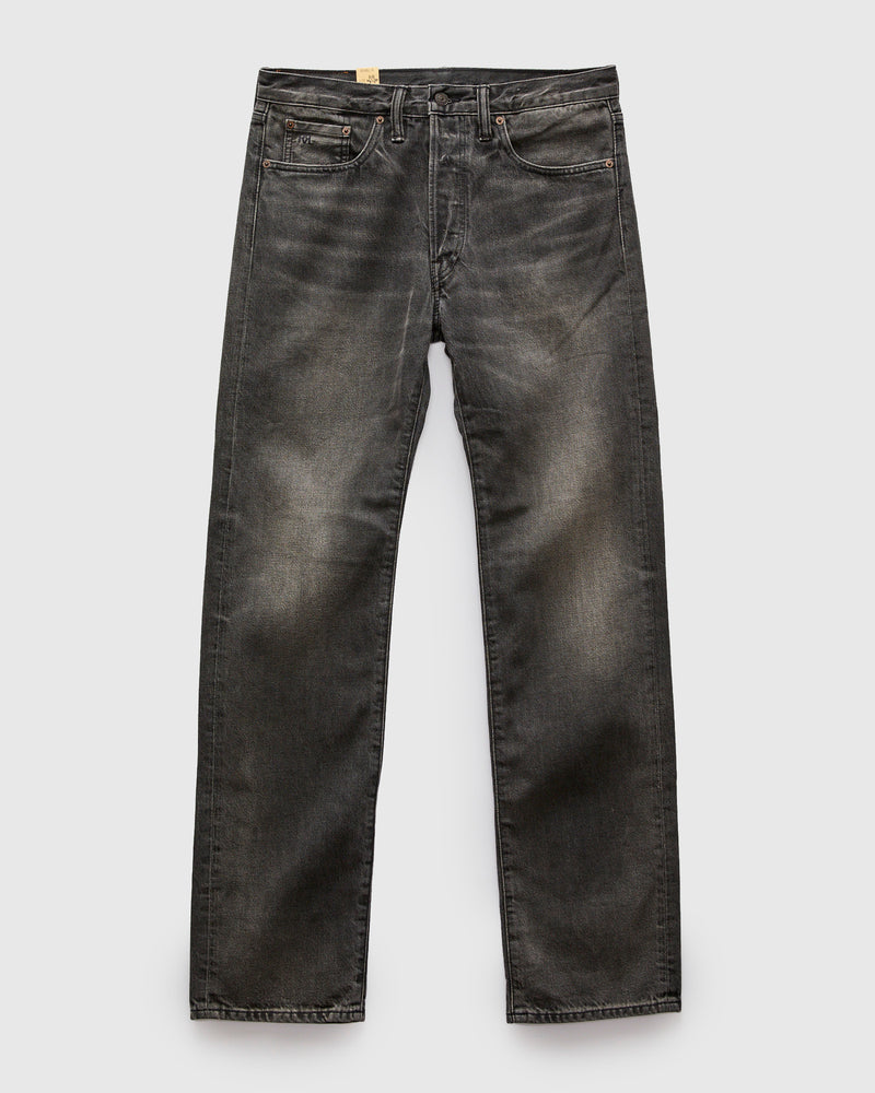 Dusty Black 13oz Washed Denim - Straight Fit