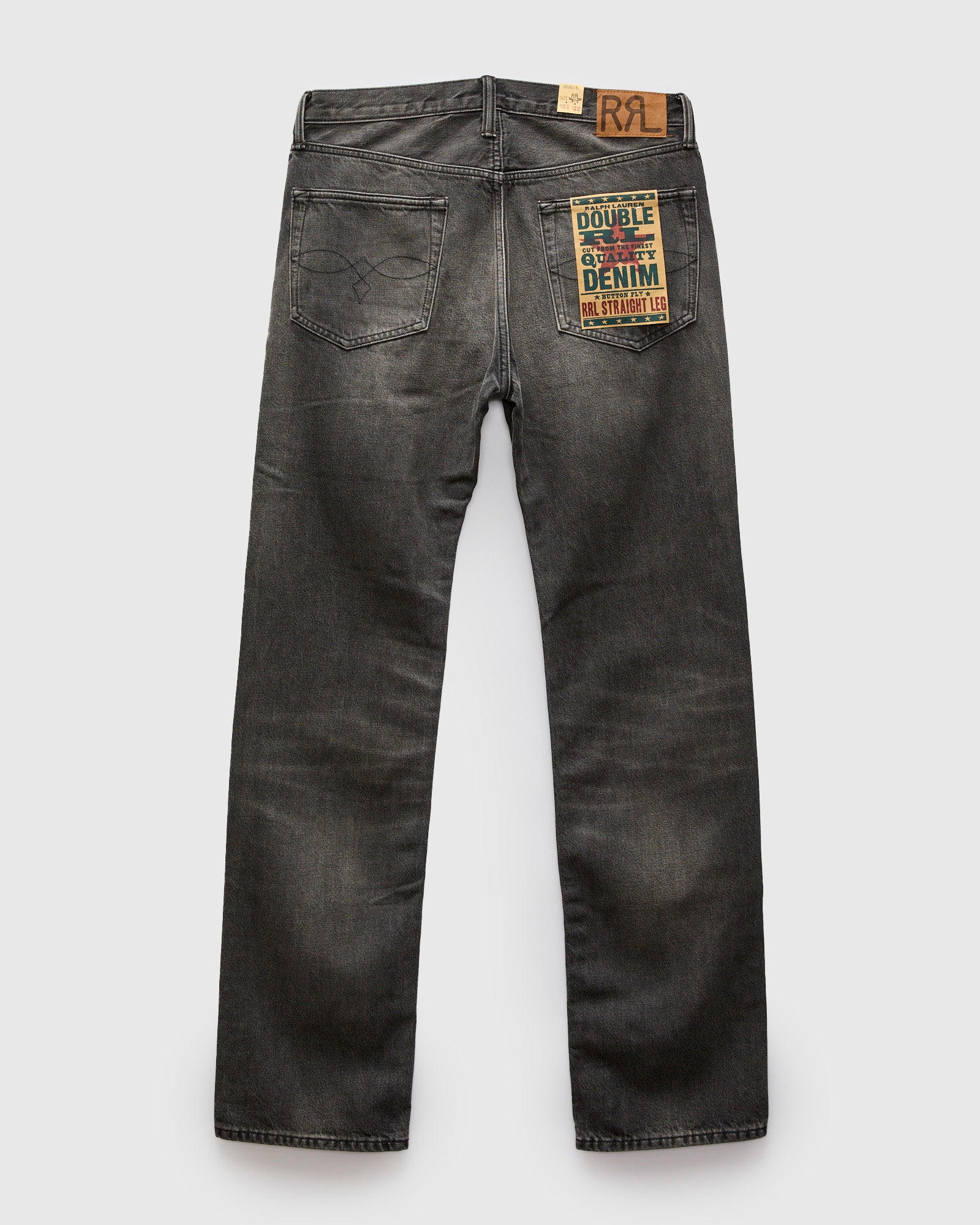 Dusty Black 13oz Washed Denim - Straight Fit – Blue Owl Workshop