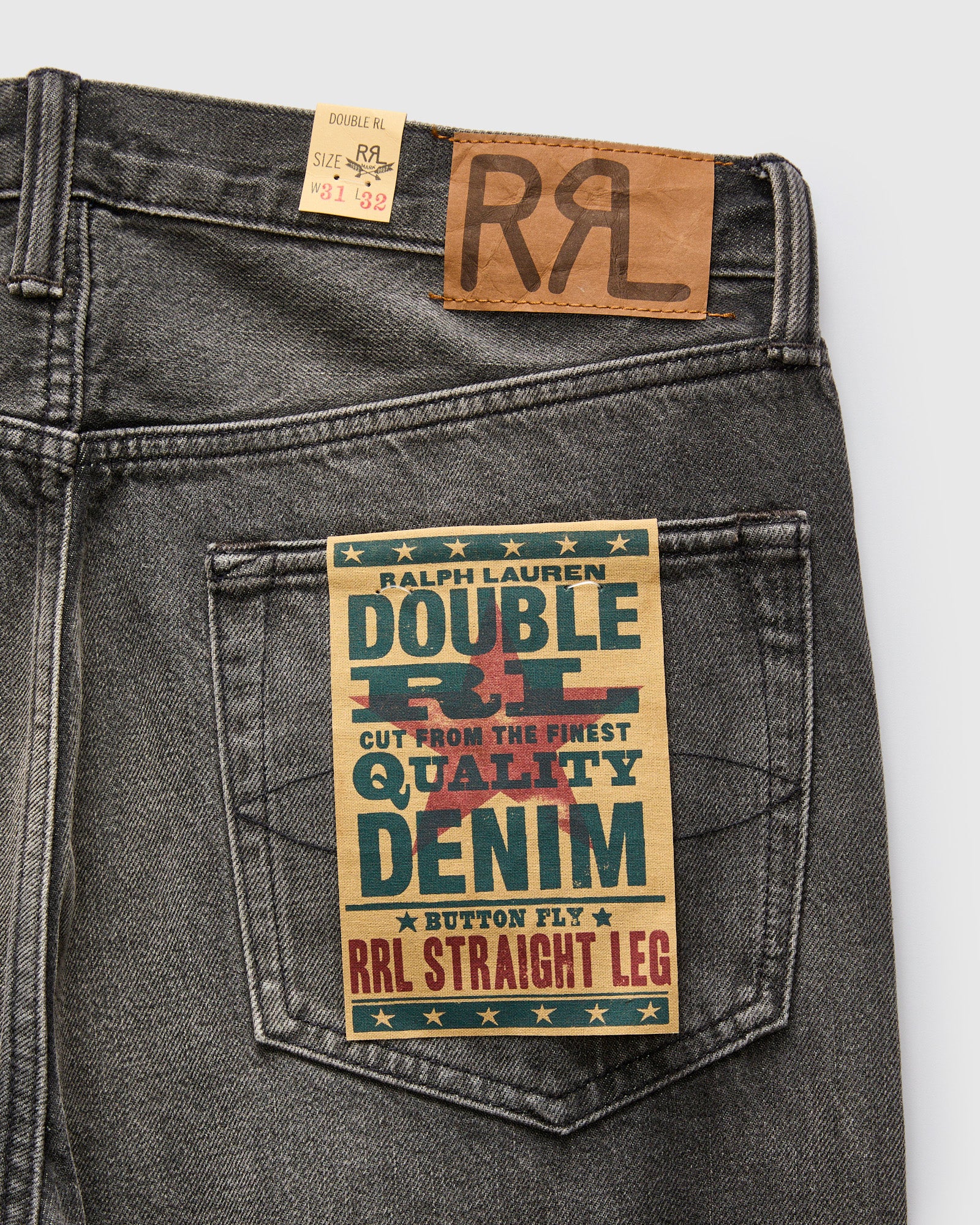 Dusty Black 13oz Washed Denim - Straight Fit – Blue Owl Workshop