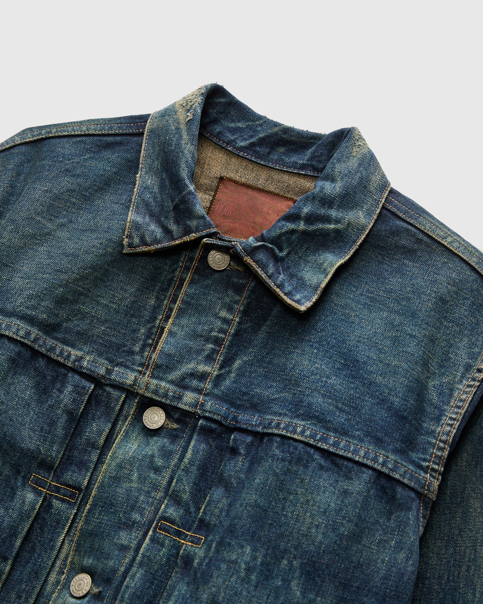 Westview Denim Jacket in Roughout Indigo – Blue Owl Workshop