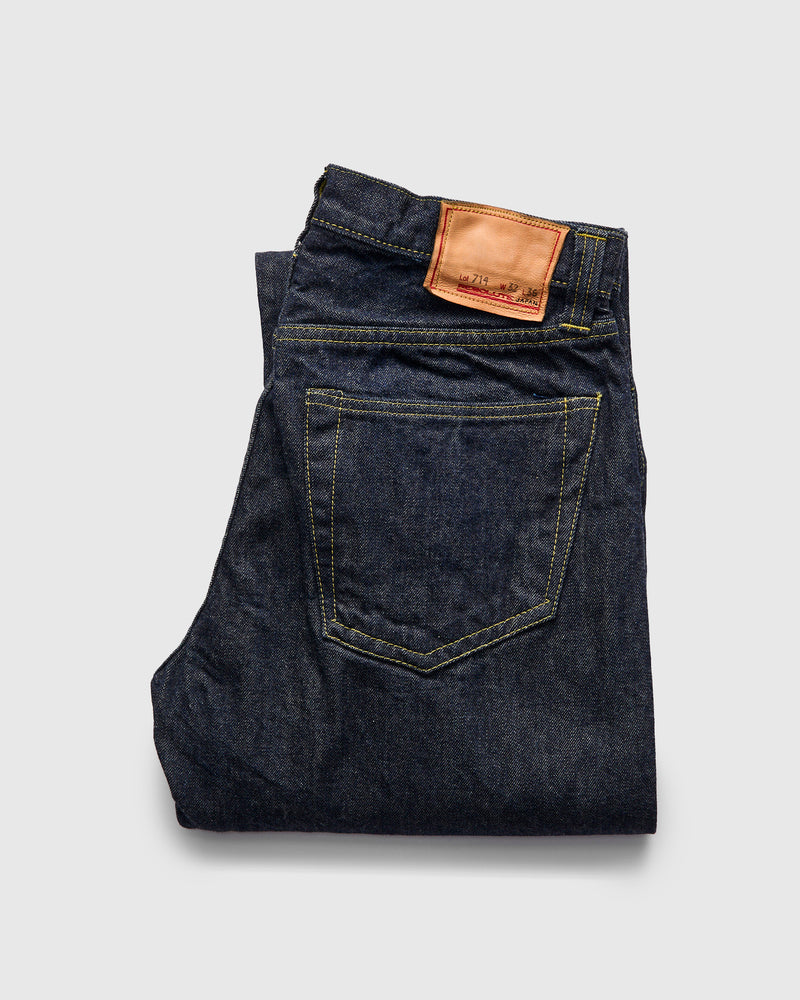 714 "WWII Model" 13.5oz Rinsed Selvedge Denim - High Straight Fit