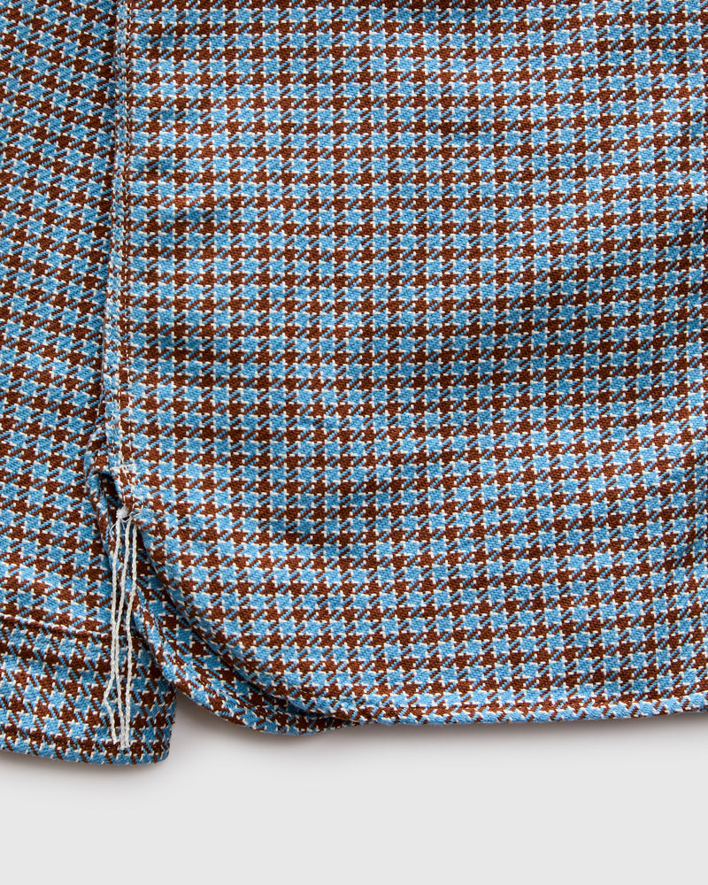 "Cheese Indigo" Heavyweight Flannel Shirt in Light Blue