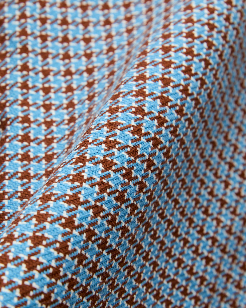 "Cheese Indigo" Heavyweight Flannel Shirt in Light Blue