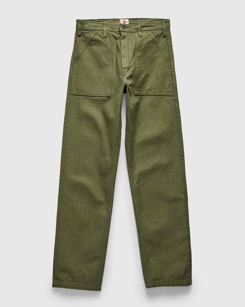 SJ52BP 15oz Heavyweight Selvedge Baker Pants in Olive