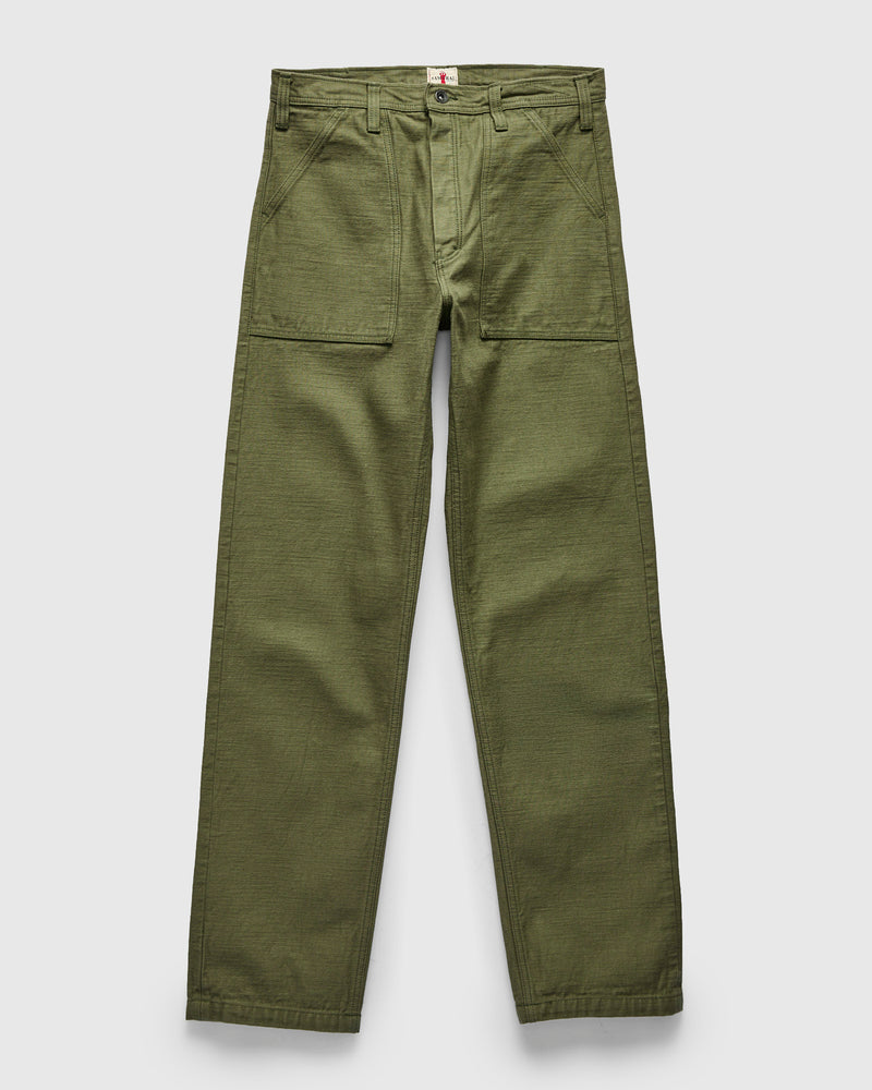 SJ52BP 15oz Heavyweight Selvedge Baker Pants in Olive