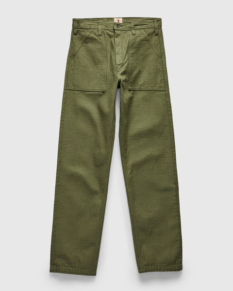 shippo　オリーブ36 SJ52BP 15oz Heavyweight Selvedge Baker Pants in Olive – Blue Owl