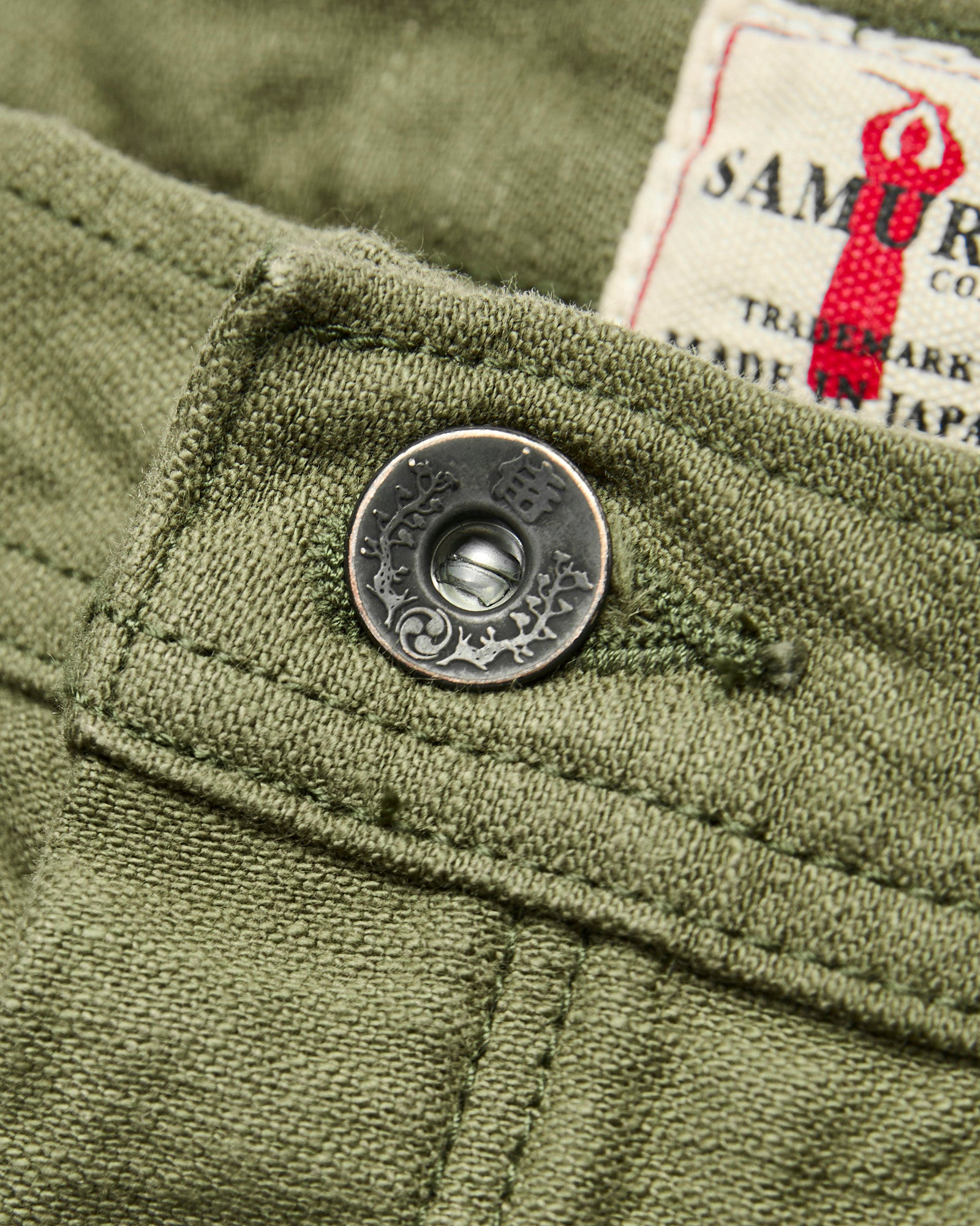 SJ52BP 15oz Heavyweight Selvedge Baker Pants in Olive – Blue Owl