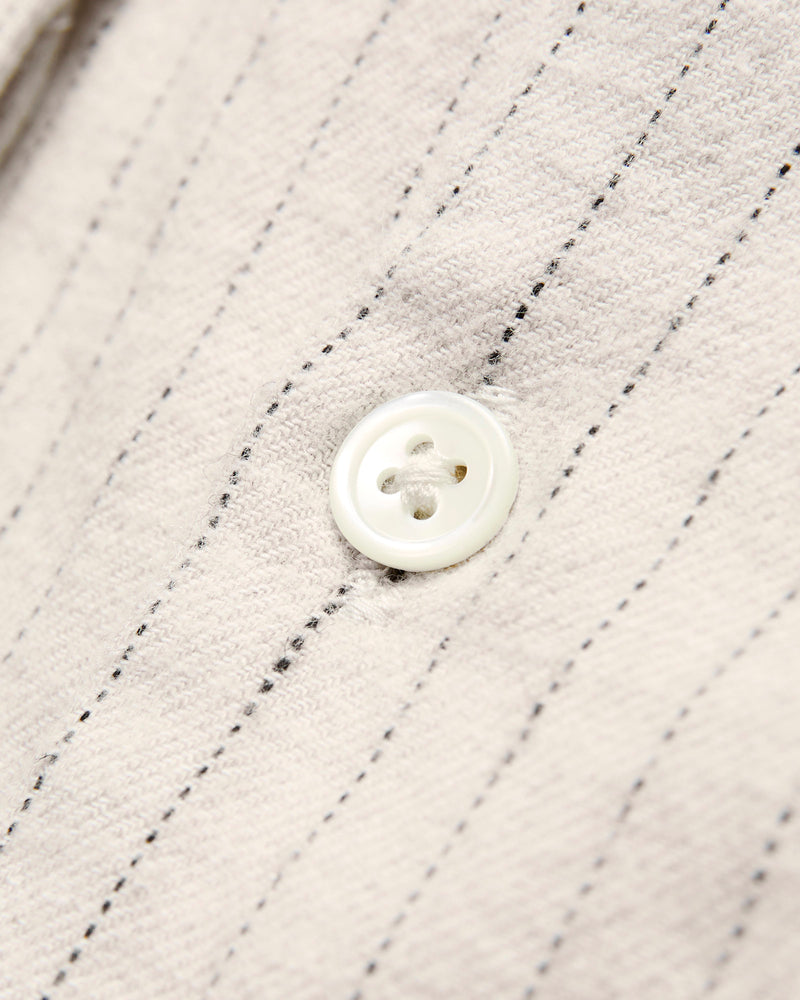 OR-5122 Striped Work Shirt in White