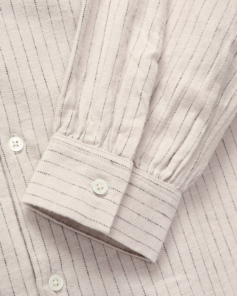 OR-5122 Striped Work Shirt in White