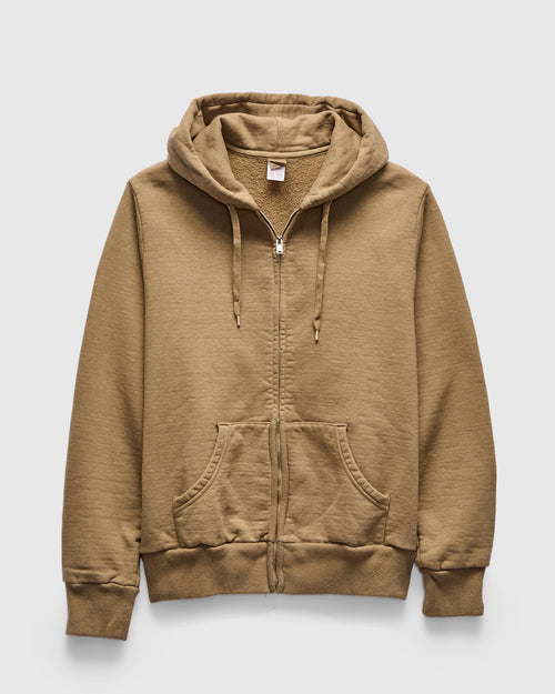 13.5oz Heavyweight Zip Hoodie in Beige