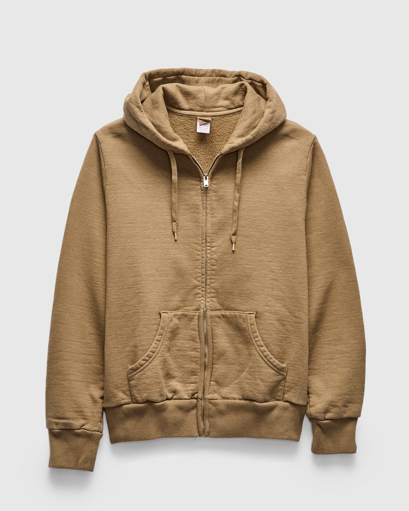 13.5oz Heavyweight Zip Hoodie in Beige