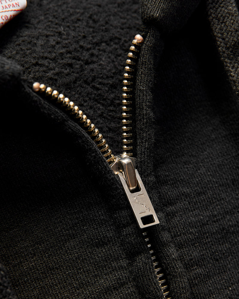 13.5oz Heavyweight Zip Hoodie in Black