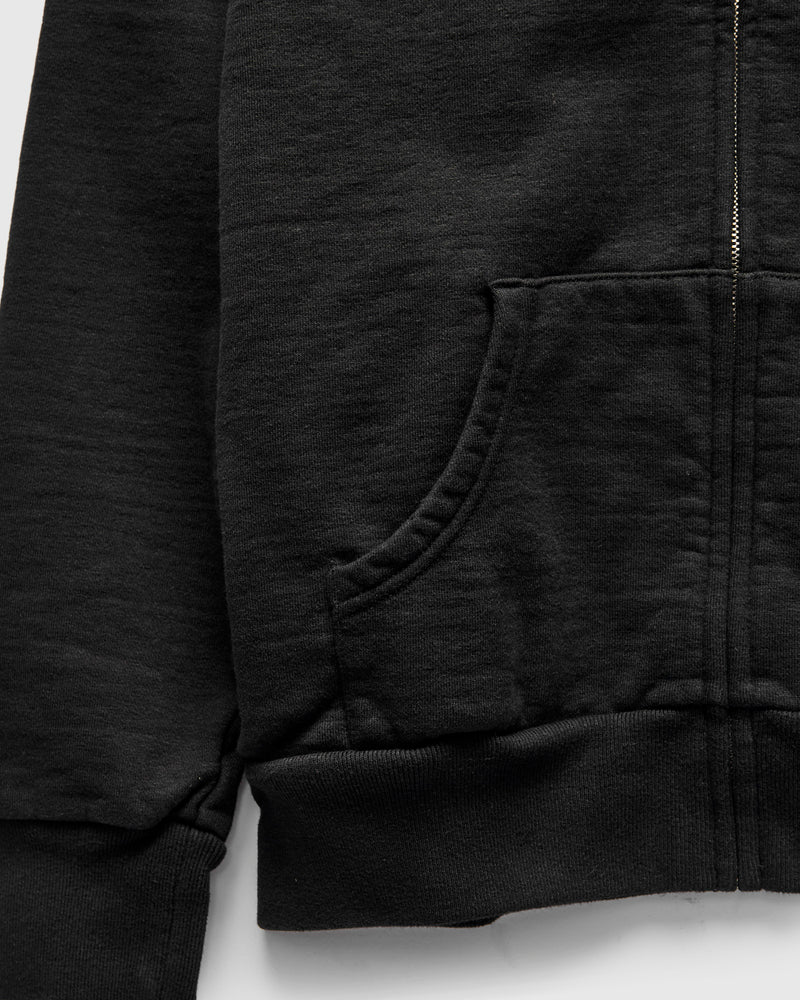 13.5oz Heavyweight Zip Hoodie in Black