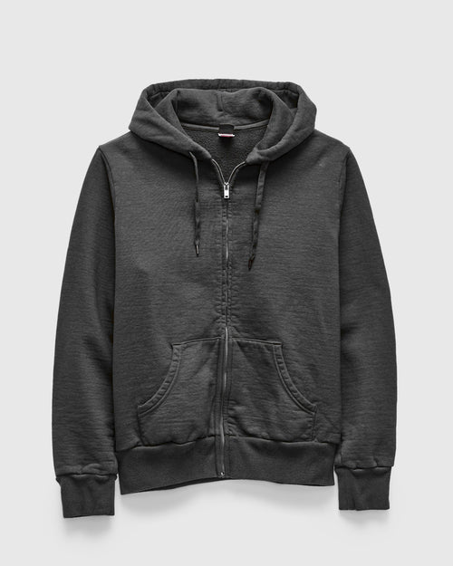 13.5oz Heavyweight Zip Hoodie in Steel Grey
