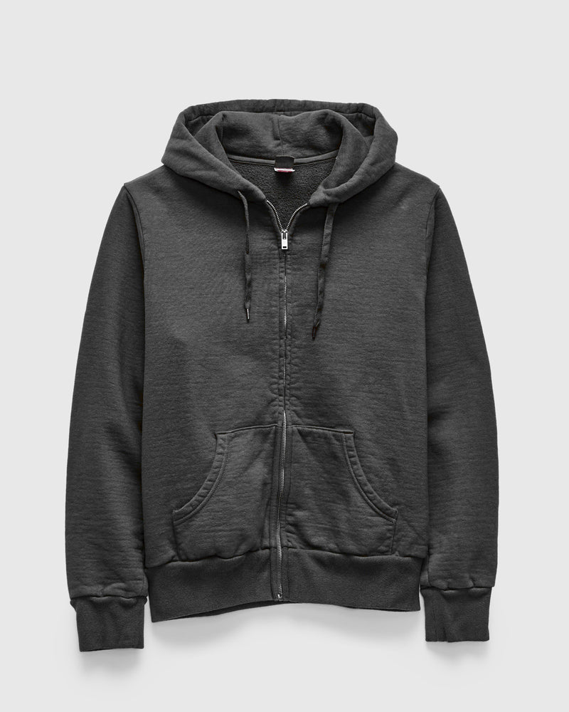 13.5oz Heavyweight Zip Hoodie in Steel Grey