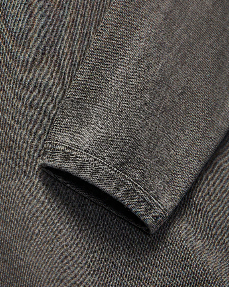Stand Wheeler Long Sleeve Pigment-Dyed Tee in Sumikuro