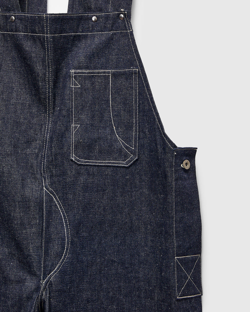 1930s Denim Overall Dungarees in Indigo Blue