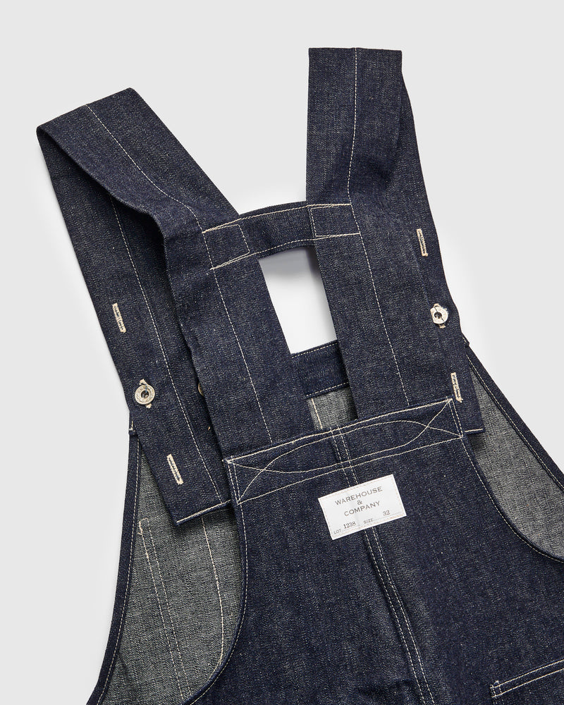 1930s Denim Overall Dungarees in Indigo Blue