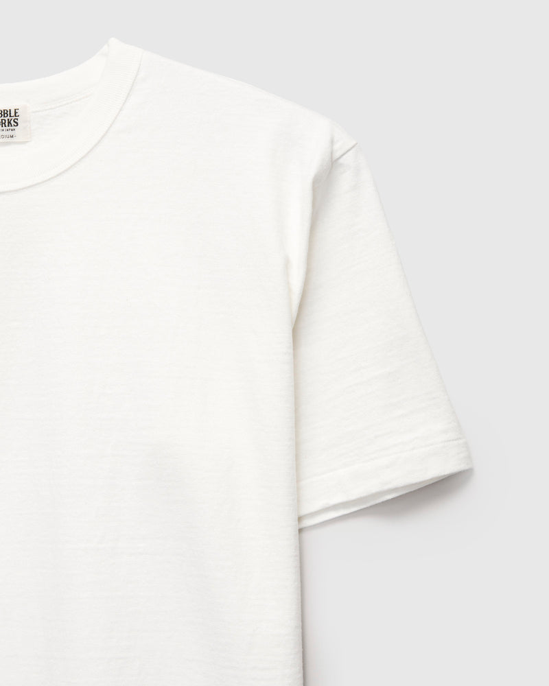 Fallen Cotton Slub Tee in Off White
