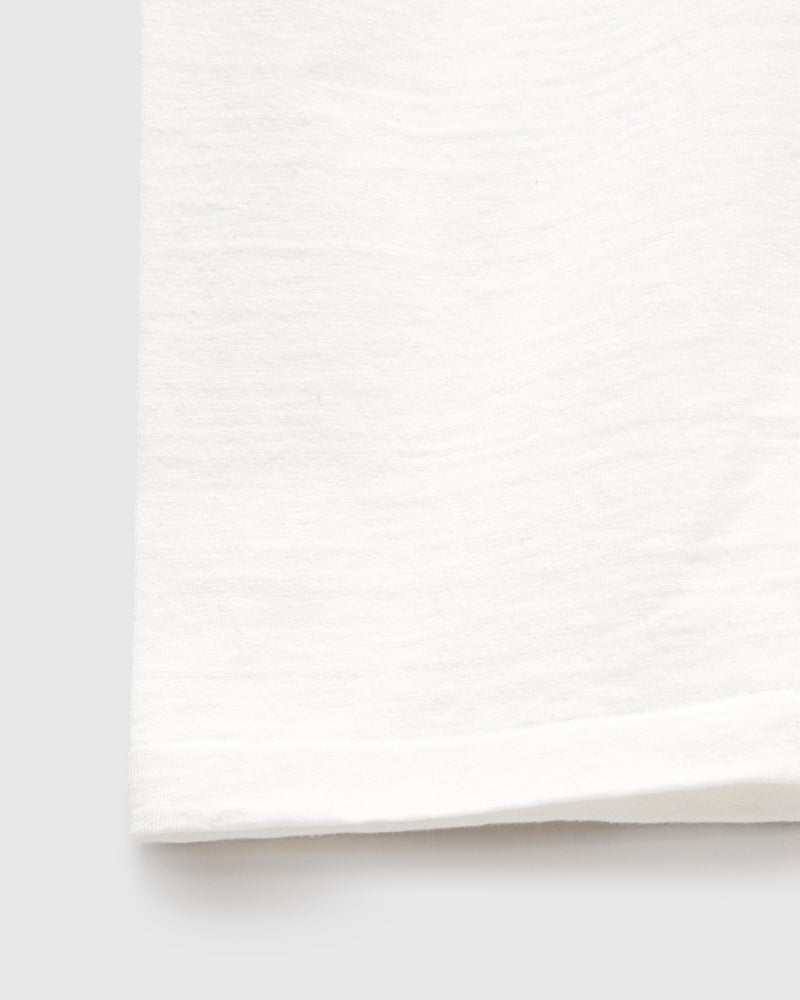 Fallen Cotton Slub Tee in Off White
