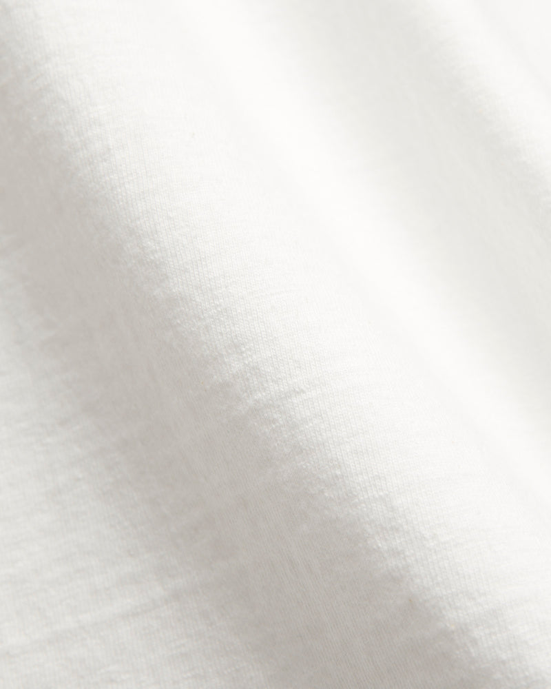 Fallen Cotton Slub Tee in Off White