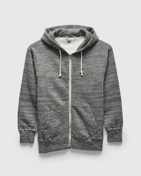 Tsuriami Loopwheel Zip Hoodie in Heather Charcoal – Blue Owl Workshop