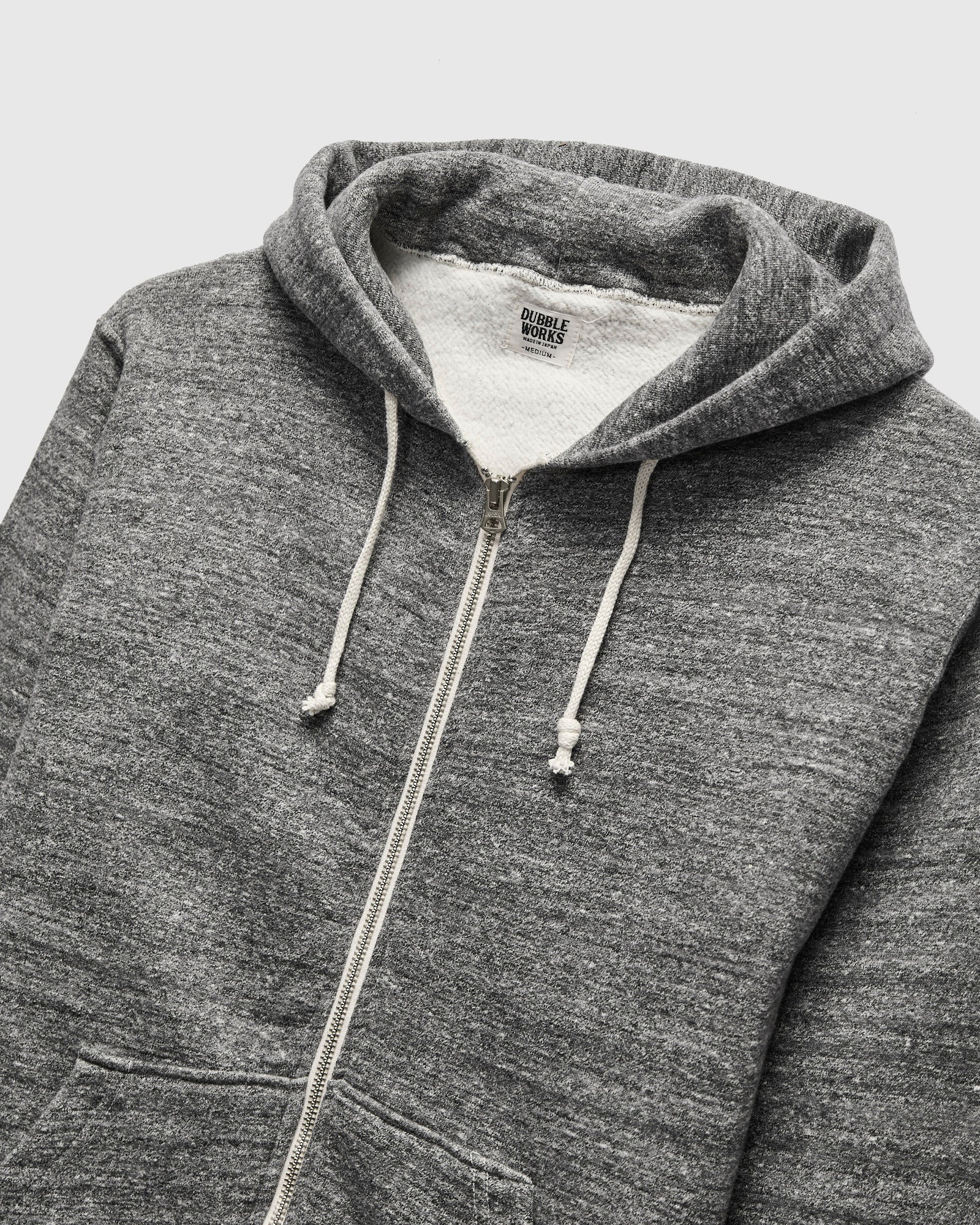Tsuriami Loopwheel Zip Hoodie in Heather Charcoal – Blue Owl Workshop