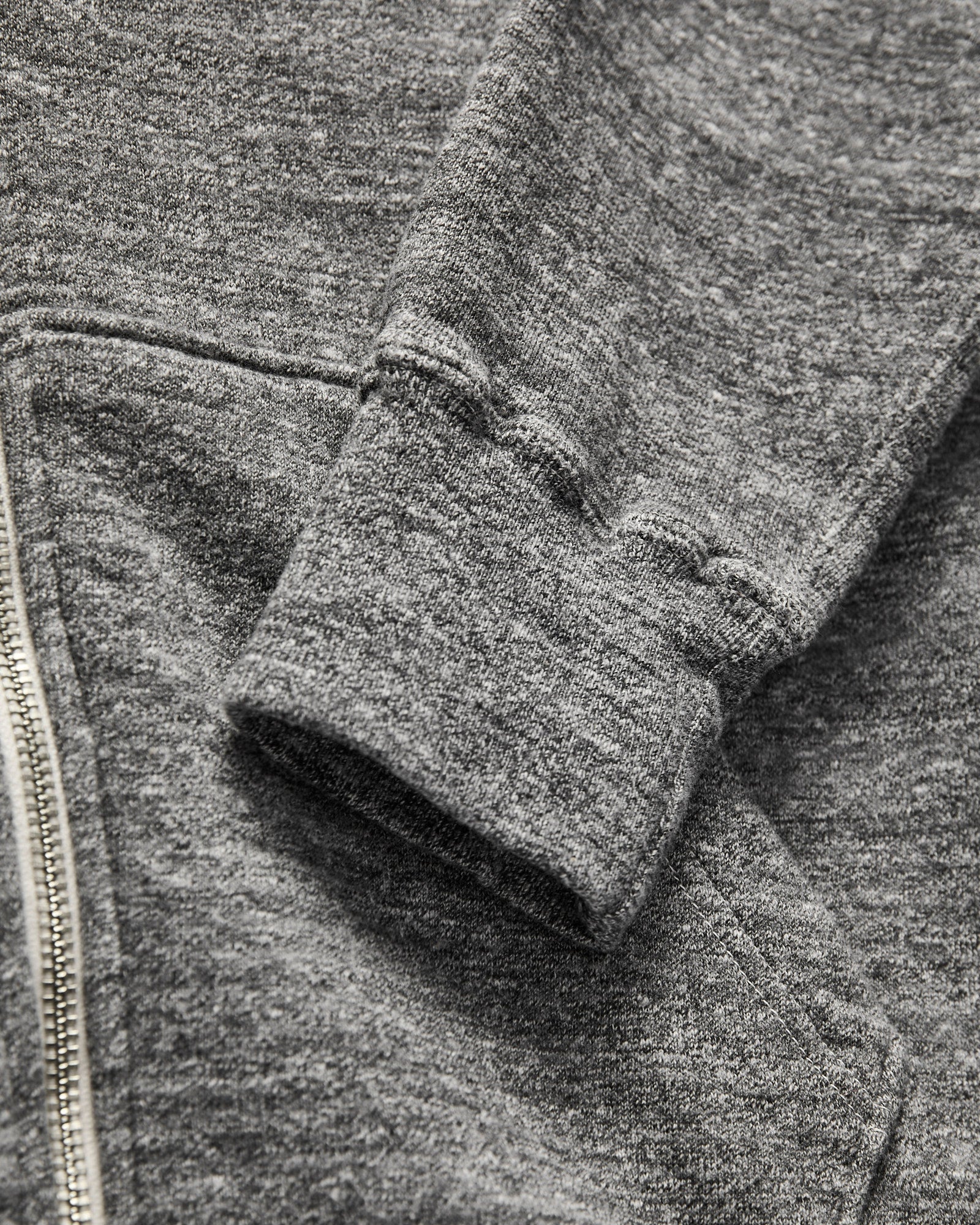 Tsuriami Loopwheel Zip Hoodie in Heather Charcoal – Blue Owl Workshop