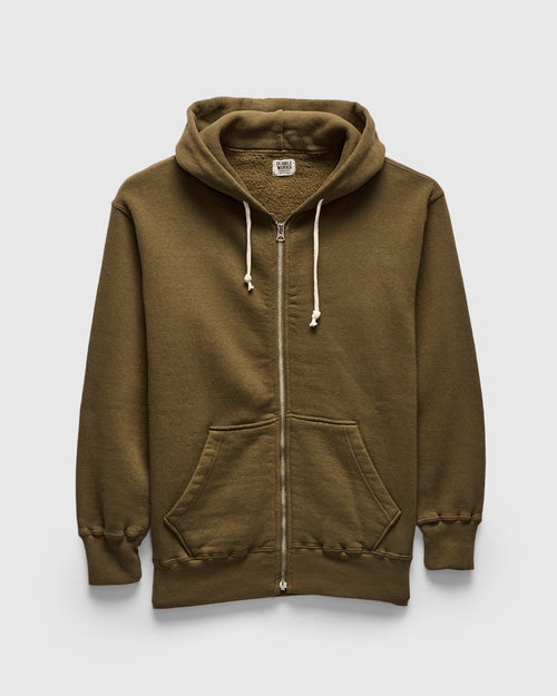 Tsuriami Loopwheel Zip Hoodie in Khaki
