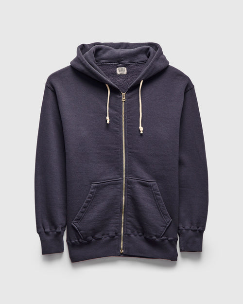 Tsuriami Loopwheel Zip Hoodie in Navy