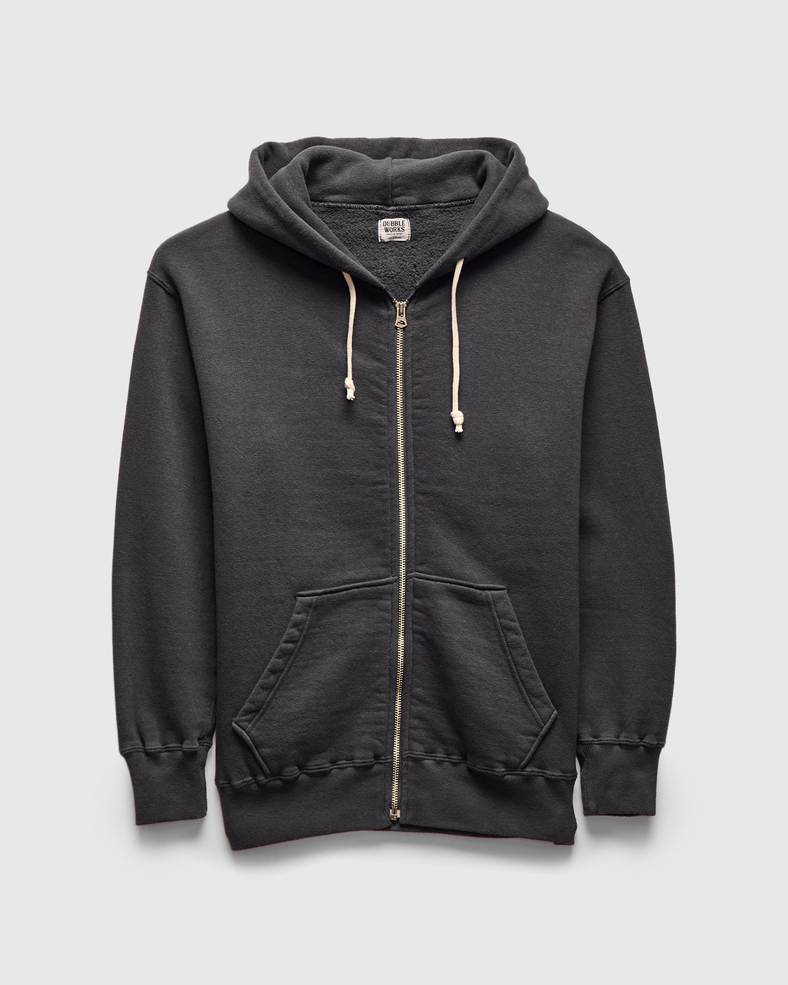 Tsuriami Loopwheel Zip Hoodie in Sumikuro – Blue Owl Workshop Tsuriami Loopwheel Zip Hoodie in Sumikuro – Blue Owl Workshop