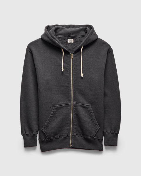 Tsuriami Loopwheel Zip Hoodie in Sumikuro – Blue Owl Workshop Tsuriami Loopwheel Zip Hoodie in Sumikuro – Blue Owl Workshop