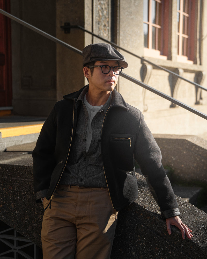 Wool Field Sports Jacket in Black