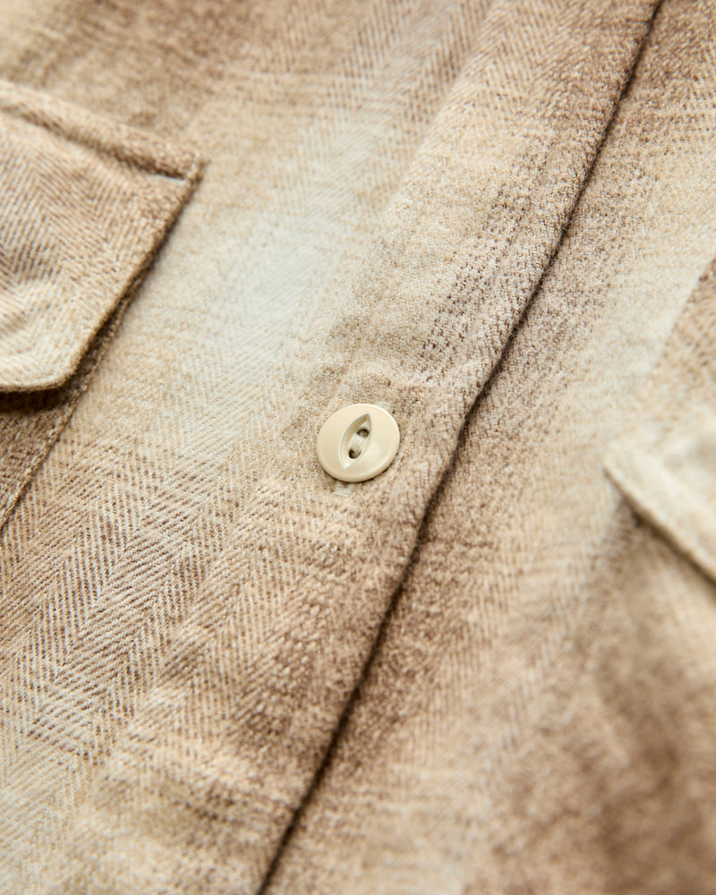 Crosscut Flannel in Sand Ombre