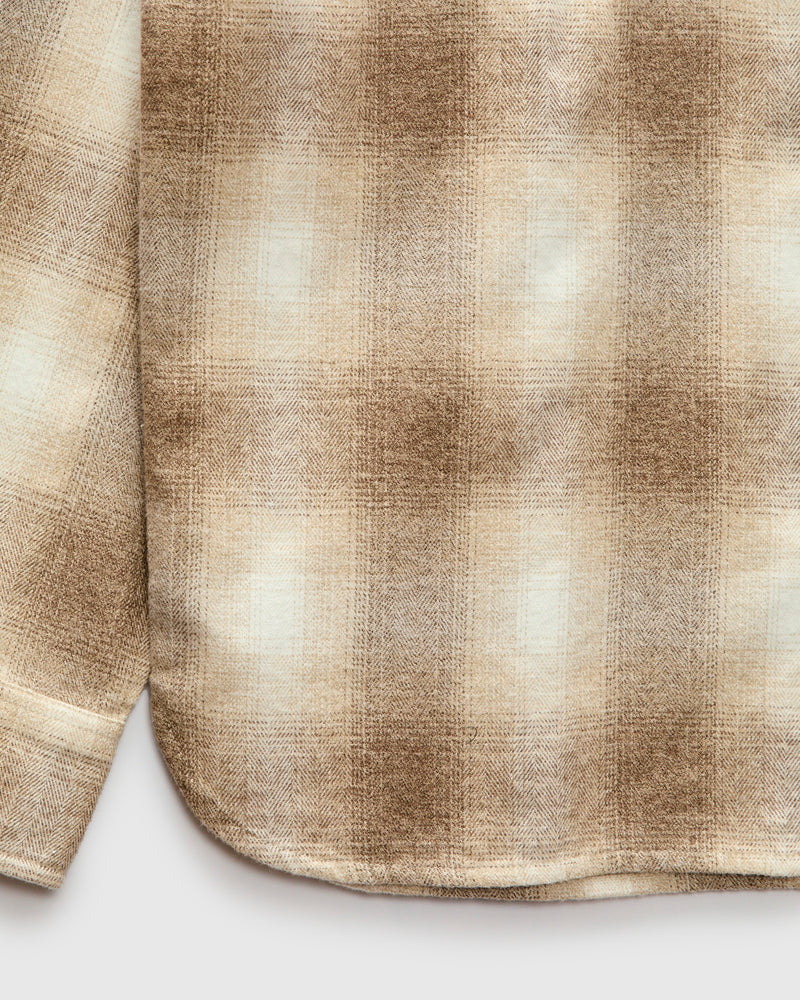 Crosscut Flannel in Sand Ombre