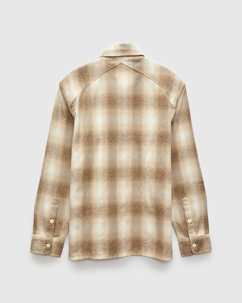 Crosscut Flannel in Sand Ombre