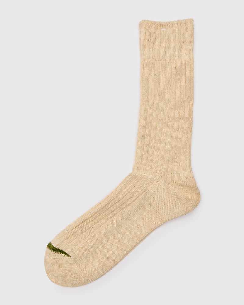 "Go Hemp" Organic Cotton Crew Sock in Oatmeal