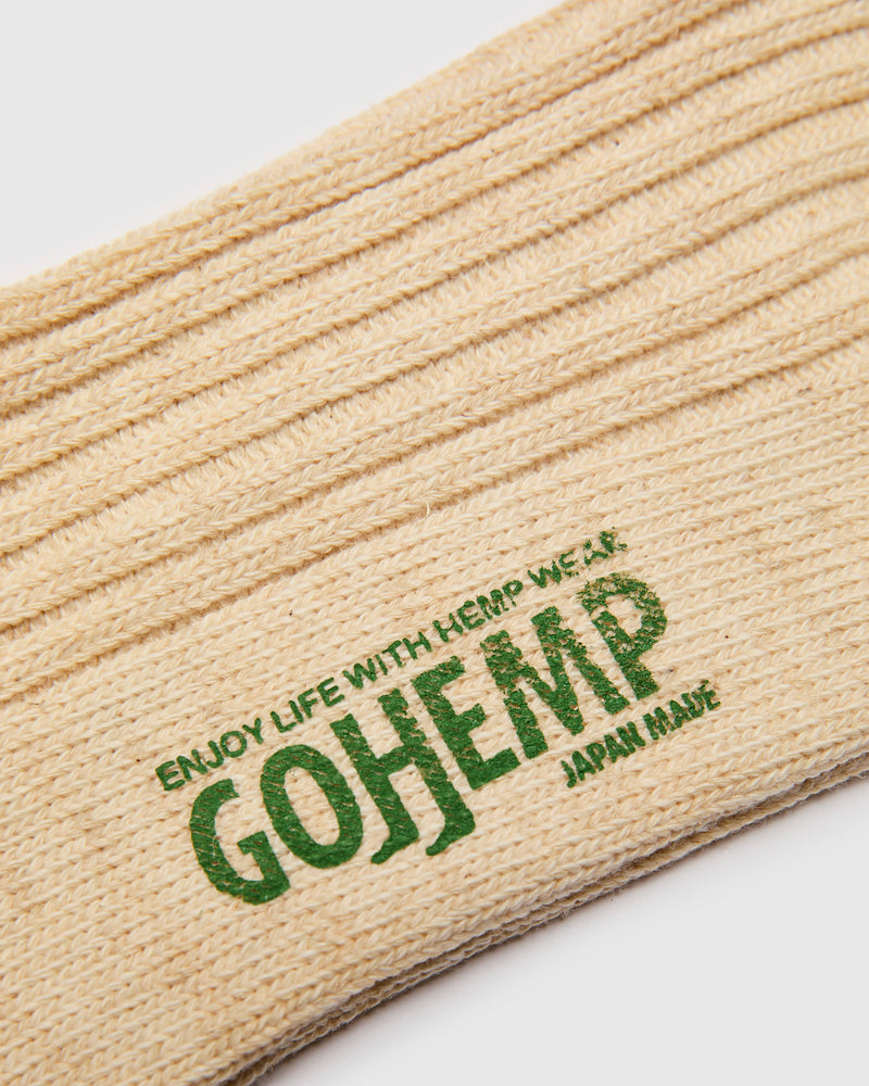 "Go Hemp" Organic Cotton Crew Sock in Oatmeal