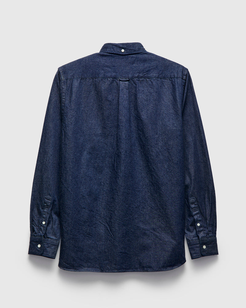 Denim Button-Down Shirt in Indigo